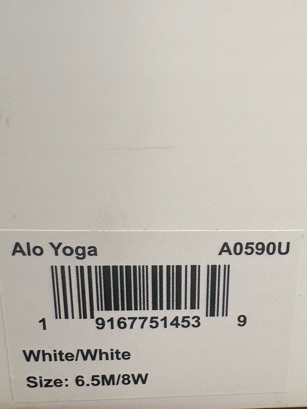 Alo Runner White/White Unisex Sneakers – New in Box | Men’s 6.5 / Women’s 8 - Picture 13 of 13